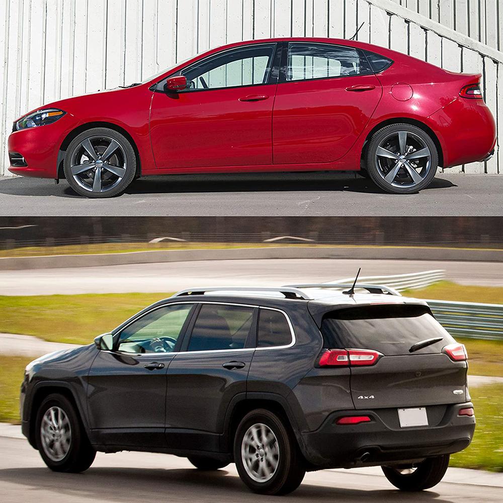 OXILAM Car Truck Spiral Antenna, 7 Inch Waterproof PVC Rubber Antenna Mast Replacement, Vehicle Radio FM AM Antennas, Flexible Short Antenna for Cars Trucks SUVs Off-Roads,Replacement Widely Compatible(with 7 Screws)