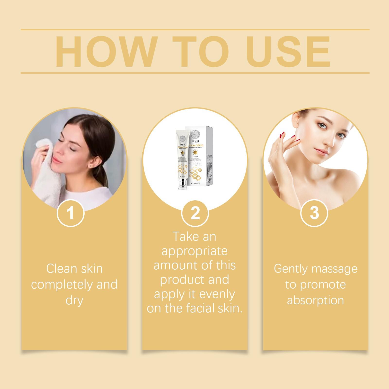 HOYGI Brightening & Whitening Face Cream | Fade Spots, Hydrate & Even Skin Tone | Gentle Ingredients for Sensitive Skin