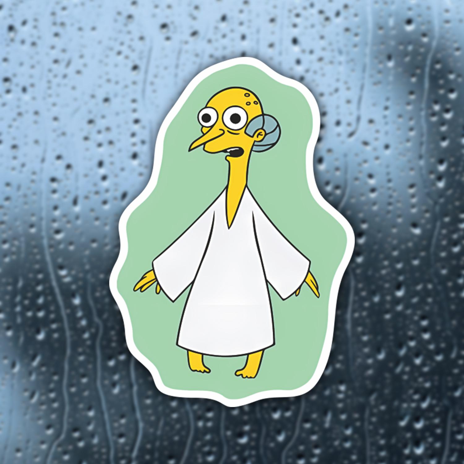 5Pcs "I Bring Love" Simpsons Waterproof Vinyl Sticker, Self-Adhesive Decal, Suitable For Water Bottles, Laptops, Cars, Tablets, Ideal For Humor Fans, Cartoon Meme Lovers And Nostalgic TV Enthusiasts