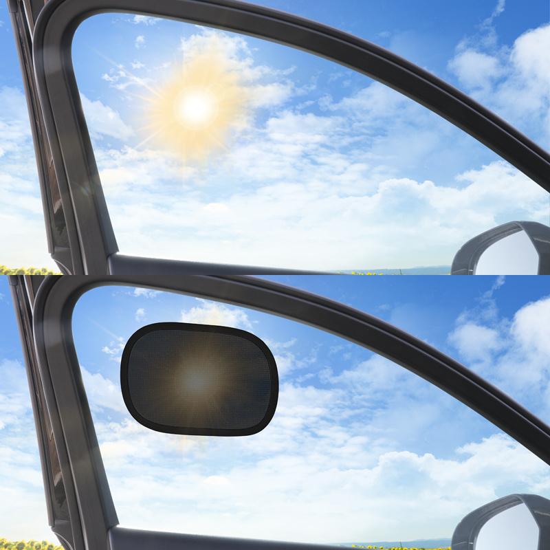 Two-piece mini-sunshade electrostatic film for summer car leaves no trace, and side window sunshade for summer car