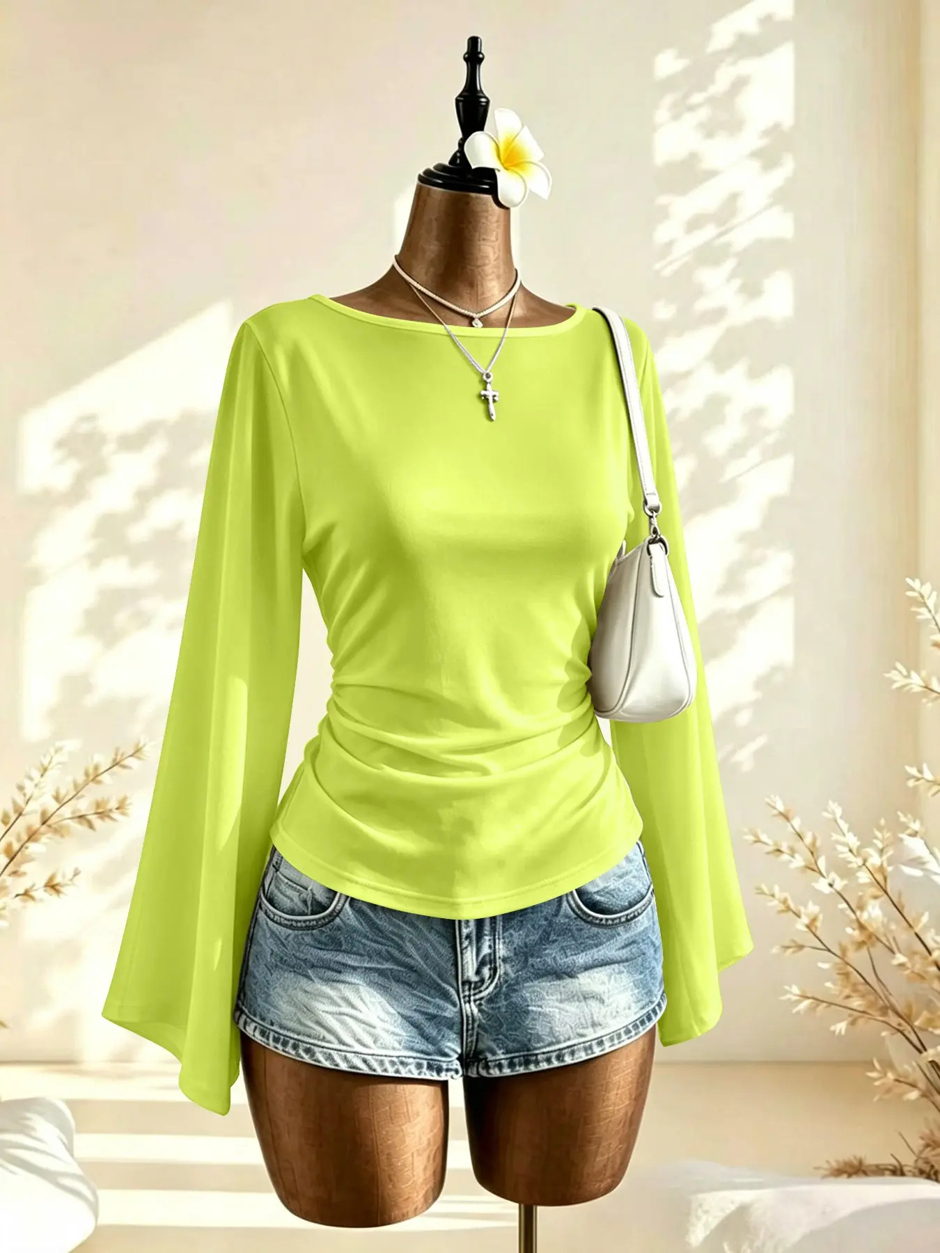Bright yellow