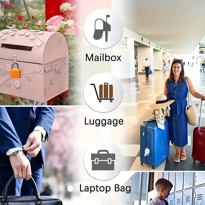 Mini Copper Padlock with Key, Luggage and Backpack Security, Gym Storage Cabinet, Suitcase, Classroom Games, Durable Lock