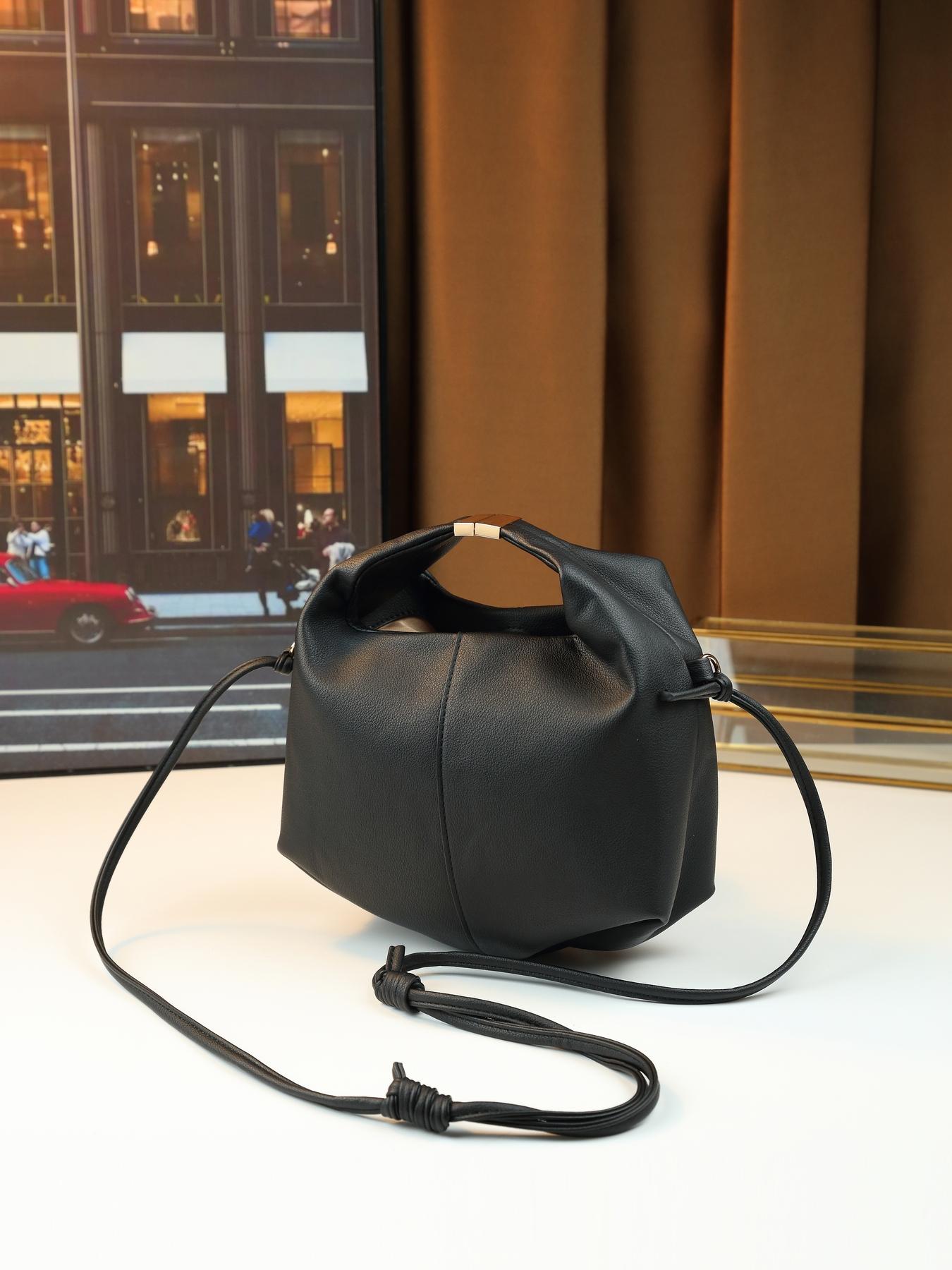 Niche design simple solid color bento bag lychee pattern going out leisure Fashionable Evening Bag shoulder messenger bag dinner bag