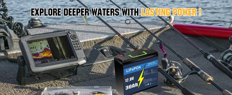 KUNLUN 12V 30Ah Lithium Battery, 4000+ Deep Cycle Rechargeable LiFePO4 Lithium Ion Phosphate Battery with BMS for Fish finder, Power Wheels, Outdoor Camping