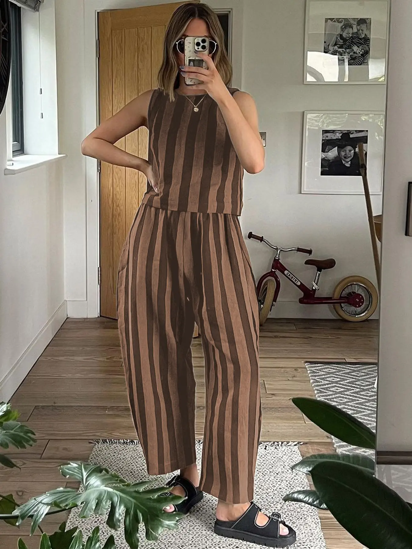 Black and khaki