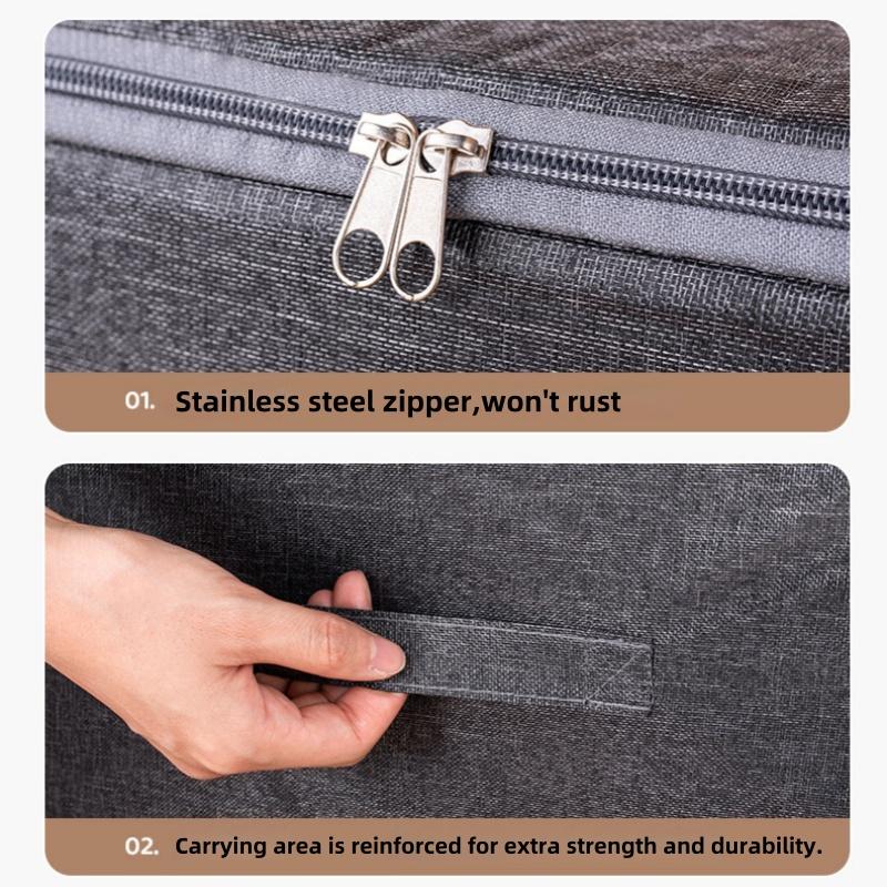 Large Capacity Stackable Storage Box, Space-Saving Multi-Functional Organizer, Durable Fabric, Ideal for Closet Bedroom Car Desk, Folding Storage Boxes