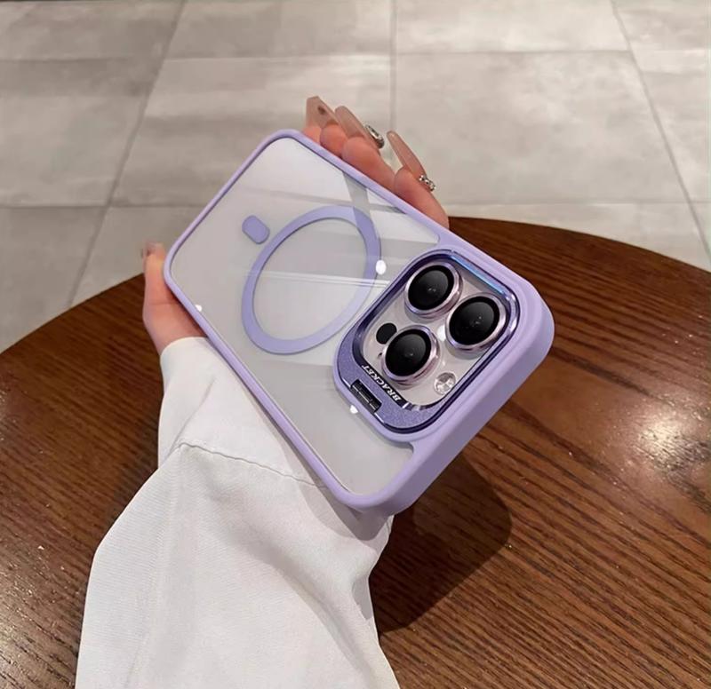OREKROY【Freeship】Shockproof Mag Safe Case For iPhone 17 16 Pro Max 15 14 13 12 11 with Camera Lens Cover Kickstand