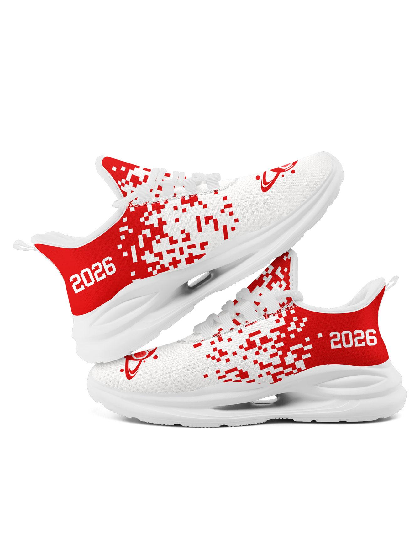 COOLCUSTOMIZE Men's SUI 2026 Soccer Pixel Art  Sports Shoes, Stylish Breathable Running Sneakers, Casual  Footwear