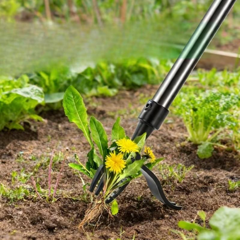 Manual Weed Puller Tool, Standing Upright Weeder for Garden, Manual Weed Remover, Efficient Gardening Tool, Easy-To-Use Handheld Weeding Device