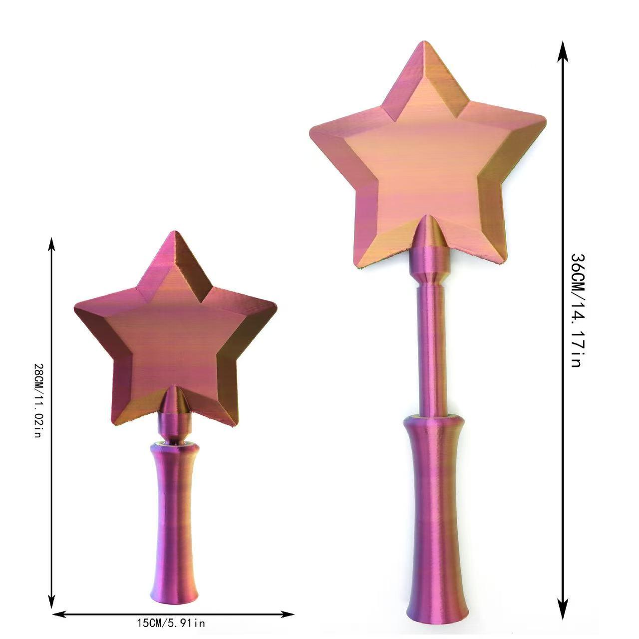 3D Printed Tap to Pay Magic Wand - Multi-Color Starlight NFC Contactless Credit Card Holder, Portable Creative Fairy Tale Payment Accessory