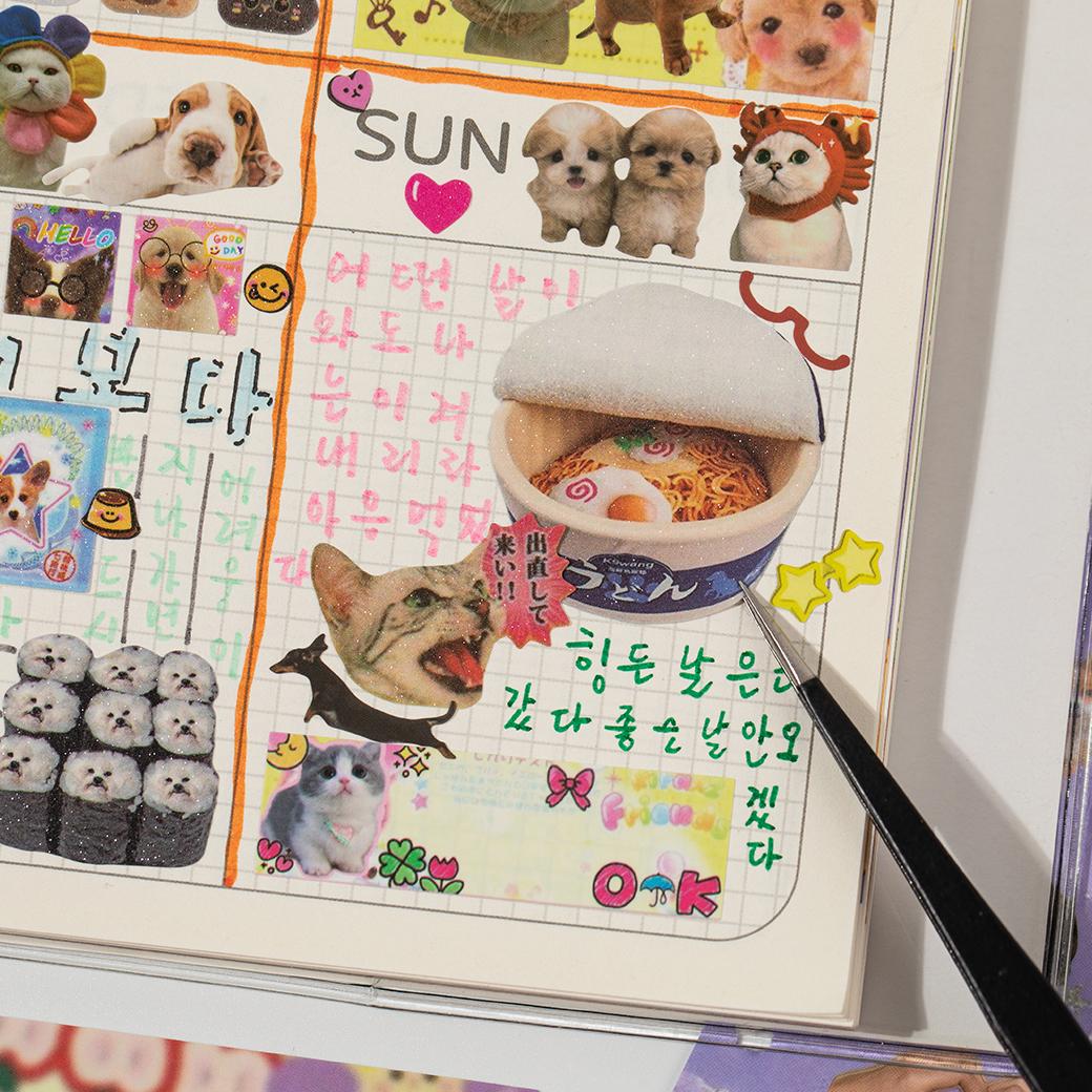 3 Styles Cute Pet Sticker Book – 30 Sheets, 800 Pcs Stickers per Style, Cat & Dog Aesthetic Stickers for Scrapbooking, Journaling, DIY Crafts, Kawaii Planner Stickers Tiktokshopstockup