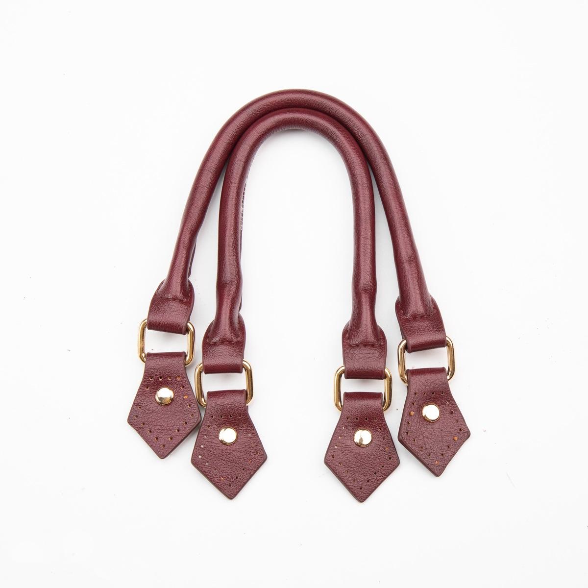 2pcs PU Leather Bag Handle Replacement Straps Suitable for Woven Tote Bags, Handbags, DIY Handmade Bag Accessories - PU Leather Shoulder Straps Compatible for Tote Bag Refurbishing, Easy Install for Handbag & Crafting, DIY Wallet Making