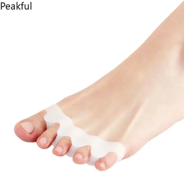 4-Pack Gel Toe Separators Instant Foot Pain Relief Bunion Corrector Orthopedic Spreader Hammer Toe Straightener for Women Men Sohochic