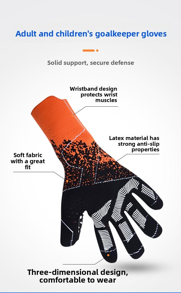 Professional Soccer Goalkeeper Gloves for Adults and Kids Non Slip Breathable Comfortable Falcon Design Match Training Gloves with Strong Grip Palm Protection Enhanced Wrist Support Lightweight Flexible for Youth Boys Girls Professional Football Goalkeepi