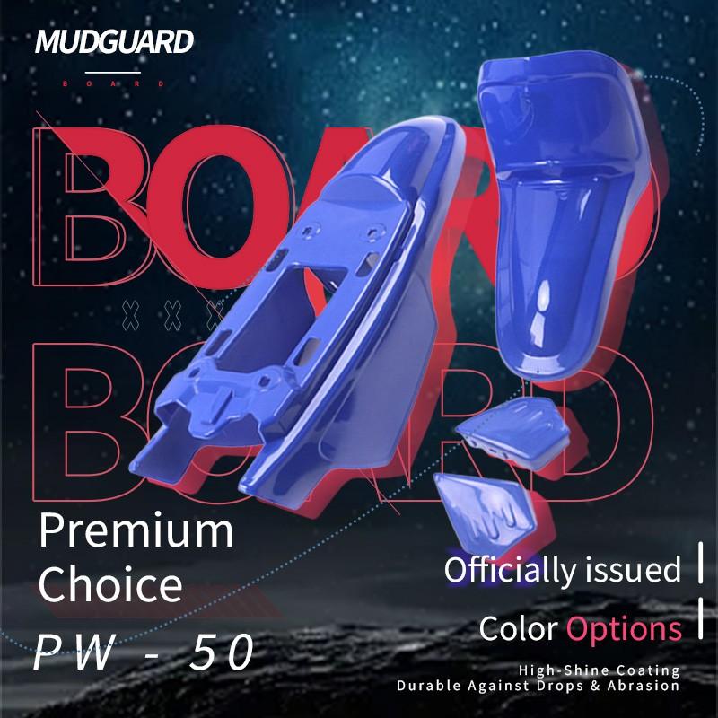 Yamaha Pw50 Py50 Mudguard Kit, Plastic Cover, Motorcycle Accessories, Off-Road Bike Parts, Front and Rear Fender Set