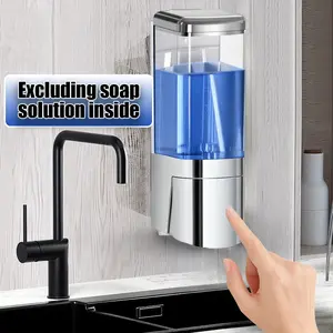 Household 500ML Wall Mounted Soap Dispenser, Versatile Bathroom Press Bottle for Shampoo and Shower Gel, Space-Saving Shower Accessory