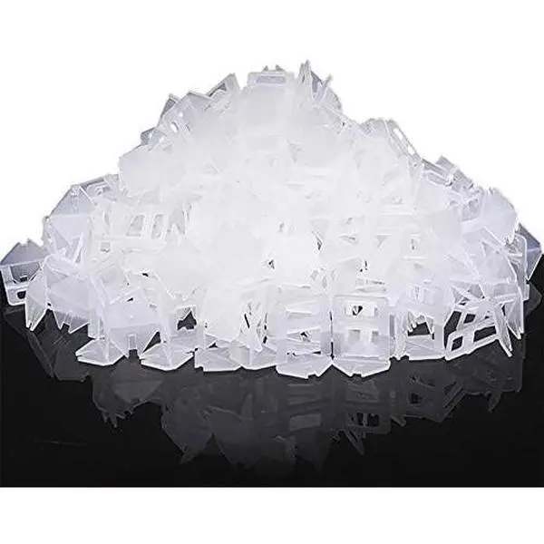 Tile Spacers 500 count Tile Clips, Tile Leveling System Clips 1/16 Inch | Tile Leveling Clips for Floor Wall Installation, Ceramic Porcelain Tiles and Stone Installation, Help Correct Tile Bowing