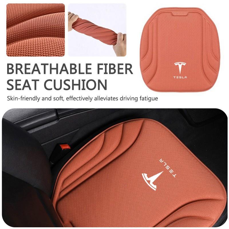 Car Seat Cushion Protector Universal Breathable Car Seat Protectors Auto Seat Protectors Seat Cover Mat For Tesla Model 3 Model X Model S Model Y Juniper 2023 Roadster