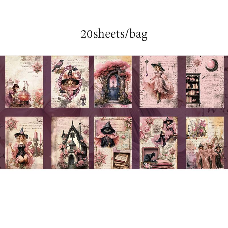 Magic World Series Material Paper Set, 6 Pieces, Ideal for Crafting and DIY Projects, High-Quality Craft Supplies, Perfect for Creativity Enthusiasts