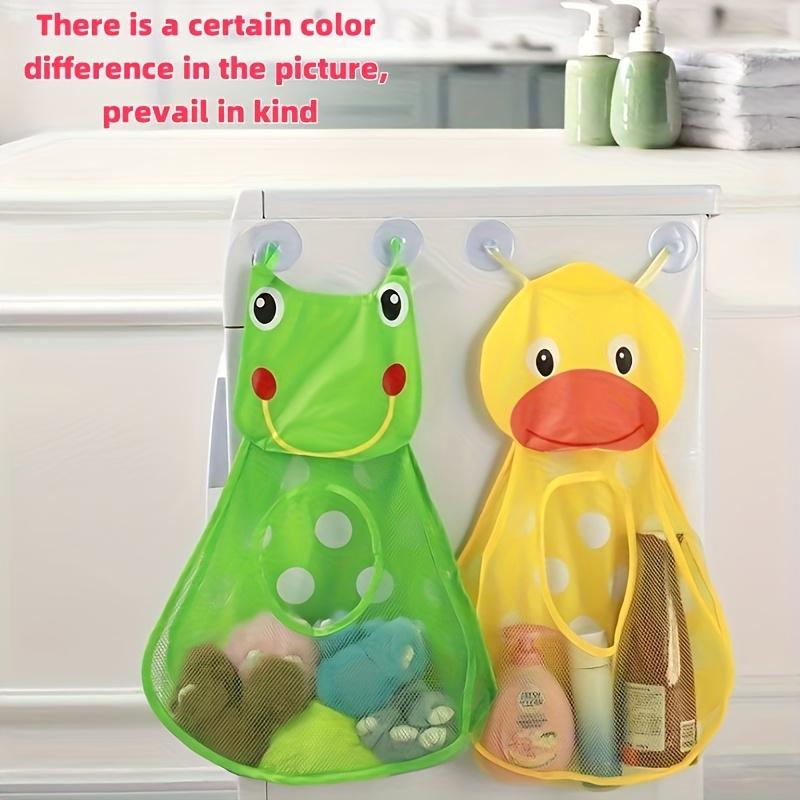 Cartoon-themed Hanging Storage Bag, Water Toy Storage Mesh Bag, Suction Cup Hanging Household Storage Bag, Available in Various Sizes.