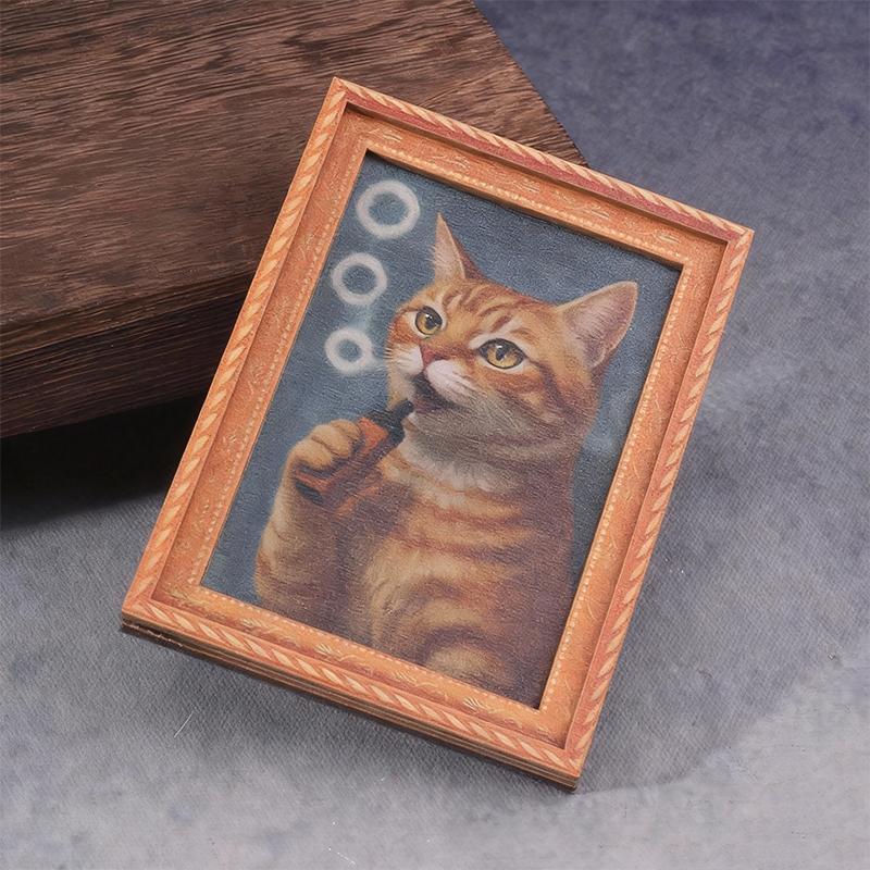 1pc Cute Cat Fridge Magnet, Wooden Refrigerator Magnet, Singing Orange Cat Soft Magnetic Refrigerator Decoration Sticker, Photo Frame Refrigerator Magnet Home, Office, Kitchen, Fridge Door, Cat-Themed Gift for Cat Lovers, Fridge Magnets Accessories