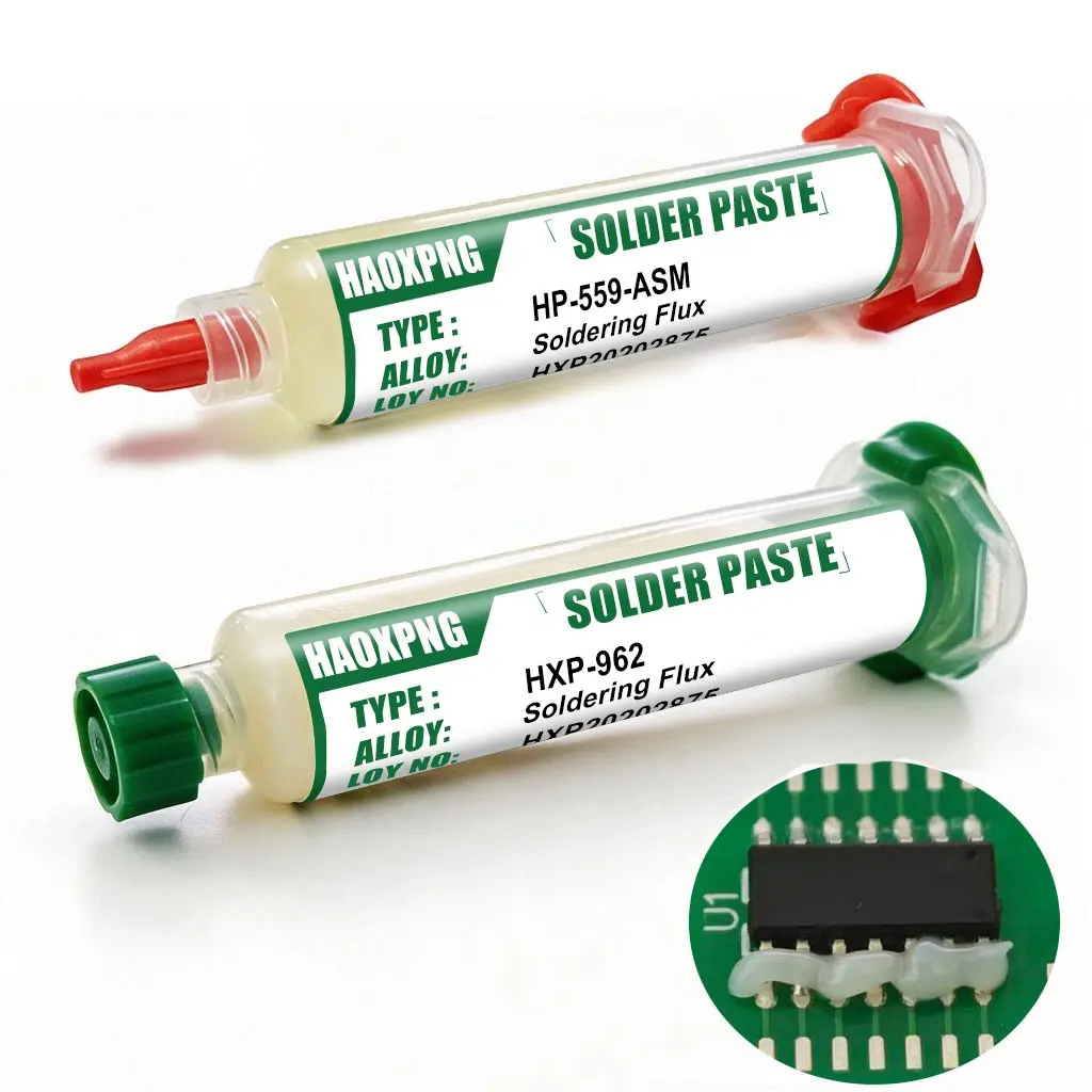 No Clean Soldering Paste for Electronic Components, Easy Soldering and Desoldering, Ideal for DIY Electronics Projects, Ca_prop_65_re Compliant