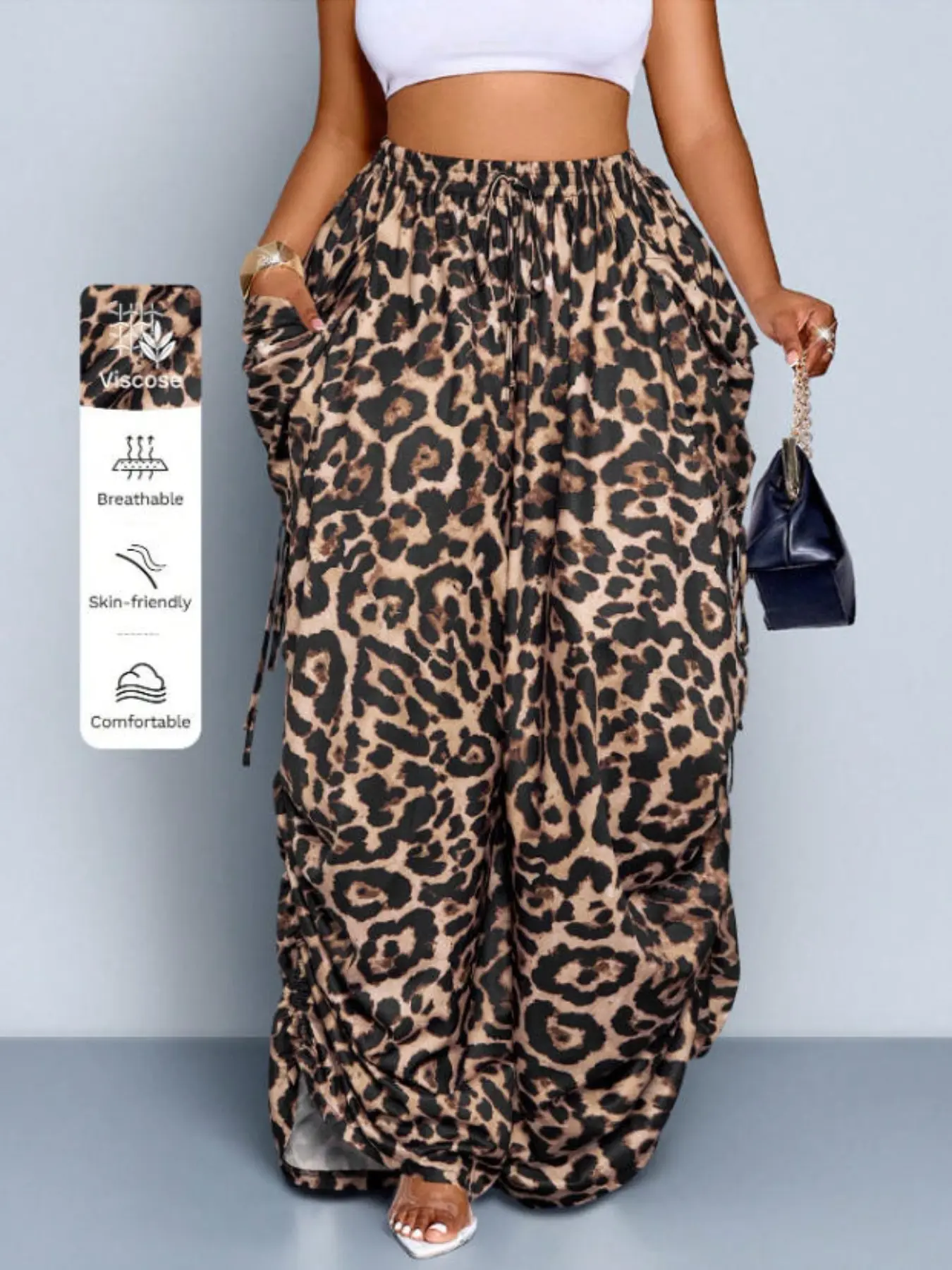 Brown leopard print