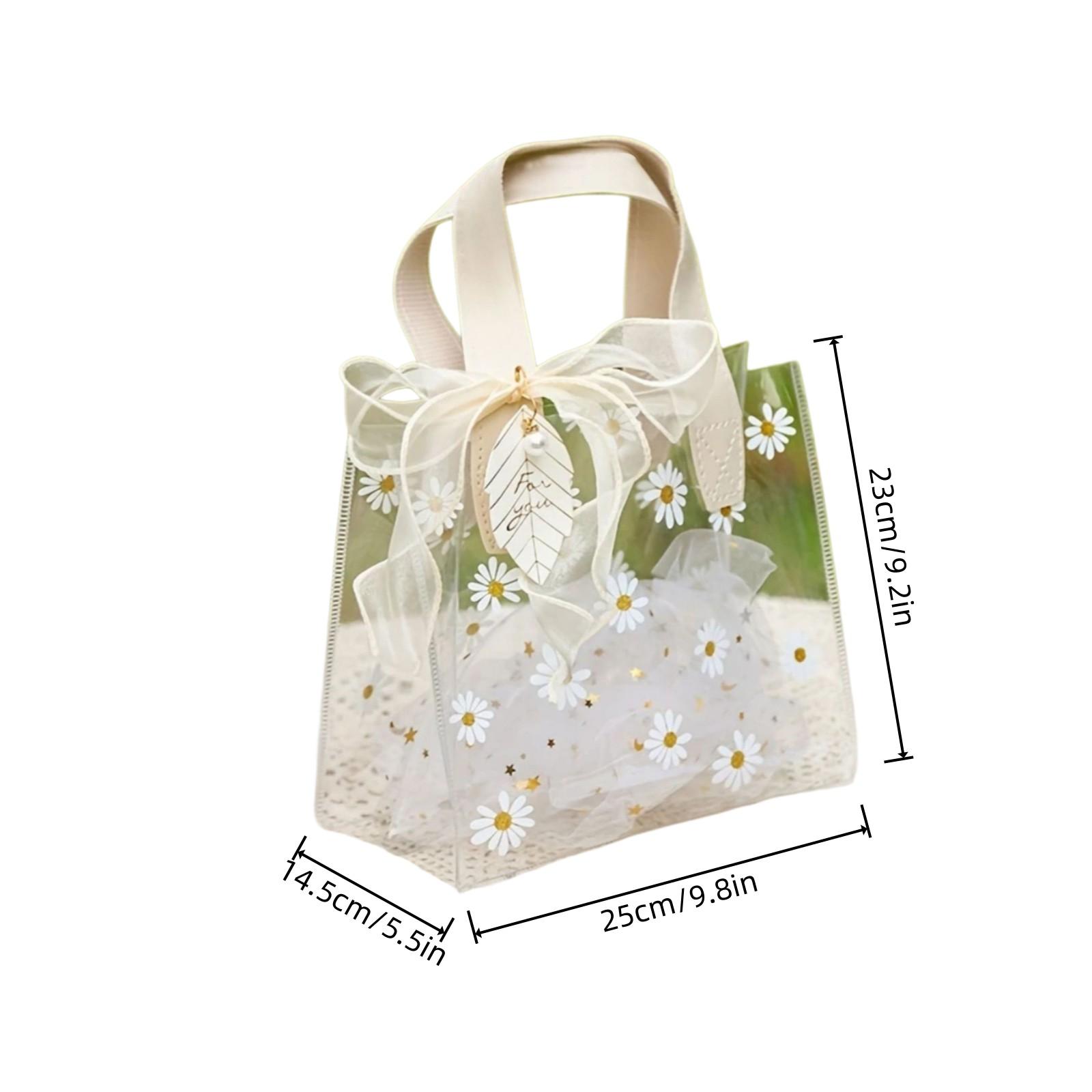 3 Items Festival Party Cute Gift Bags, PVC Memorial Souvenir Gift Bags, Bridal Shower Wedding Birthday Christmas Gifts