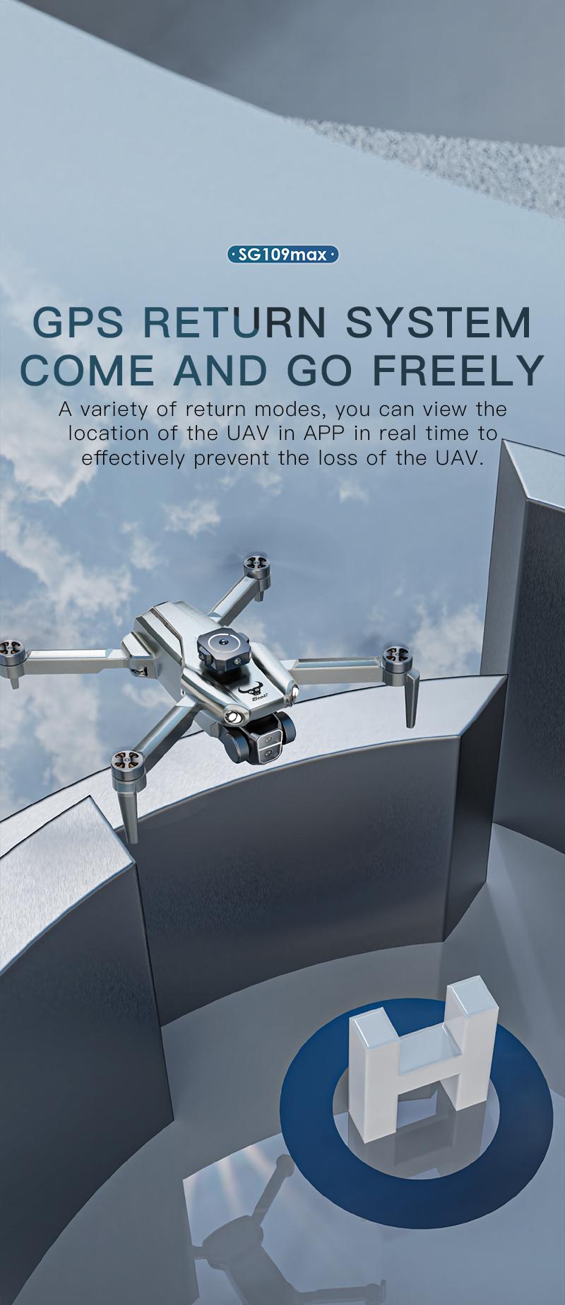 SG109 Entry-Level Drone with Screen Controller,Dual HD Cameras,One-Key Takeoff,Stable Hover & Flip,Foldable Design, GPS Positioning,Brushless Motor, Auto Follow,Aerial Photography,Hover Air,Perfect for Outdoor Use,Father’s Day & Children’s Day Gift