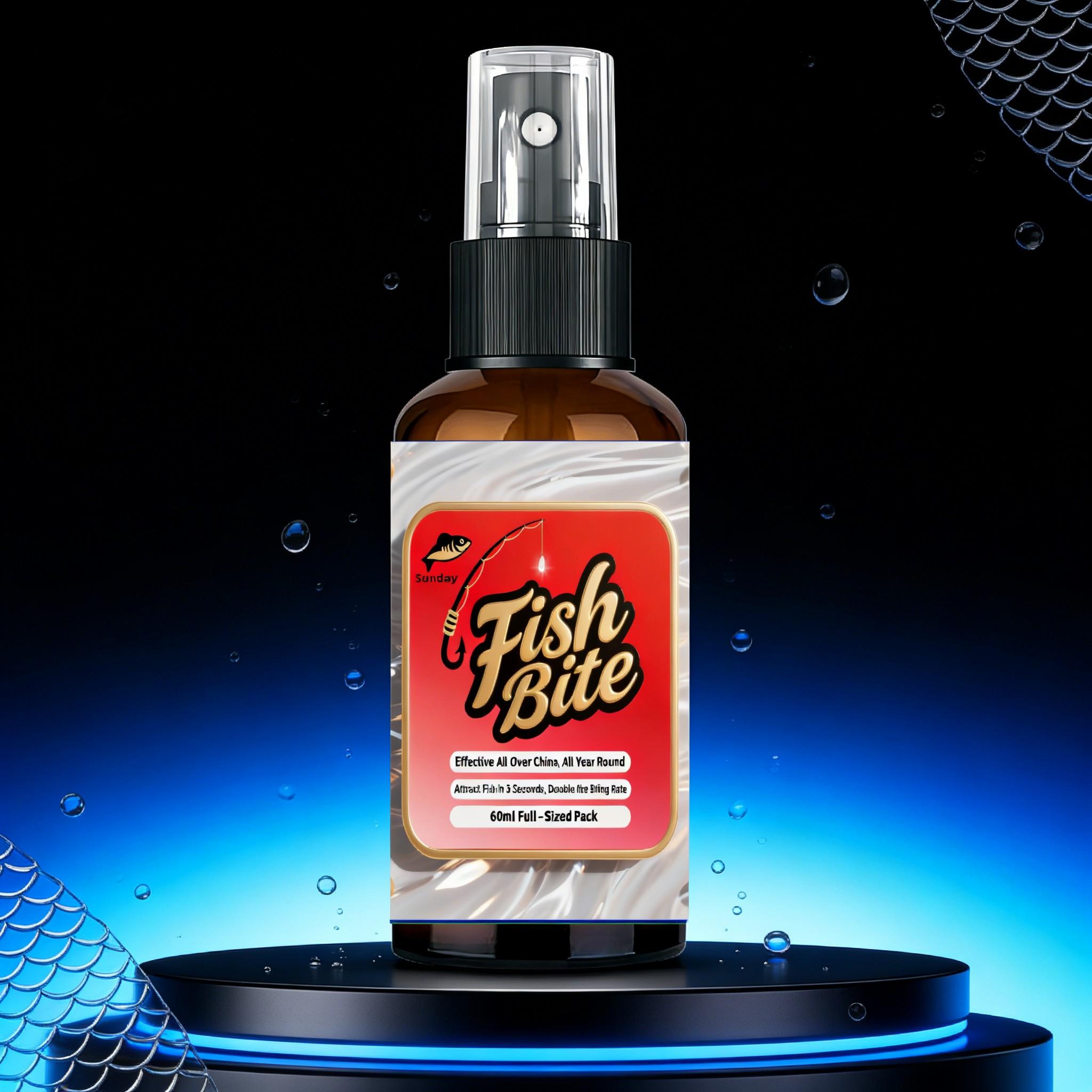 Quick Strike Fish Attractant Spray 60ML, High Concentration Bait Additive, Rapid Fishing Scent Dispersion, Essential for Anglers