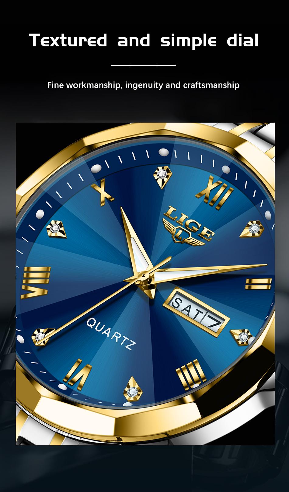 A sleek and timeless men's watch, perfect for any business occasion or style s k original mei black blue
