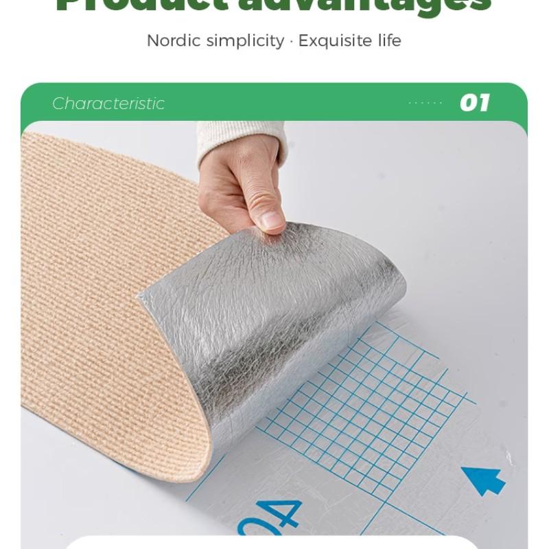 [Stair Treads] 6/15pcs Half-Round Stair Treads, Non-Slip Stair Carpets, Step Protection Rugs, Dective Trimmed Stair Mats, Indoor Room Supplies and Bedside Accessories, Suitable for Indoor, Outdoor Stairs and Various Scenarios