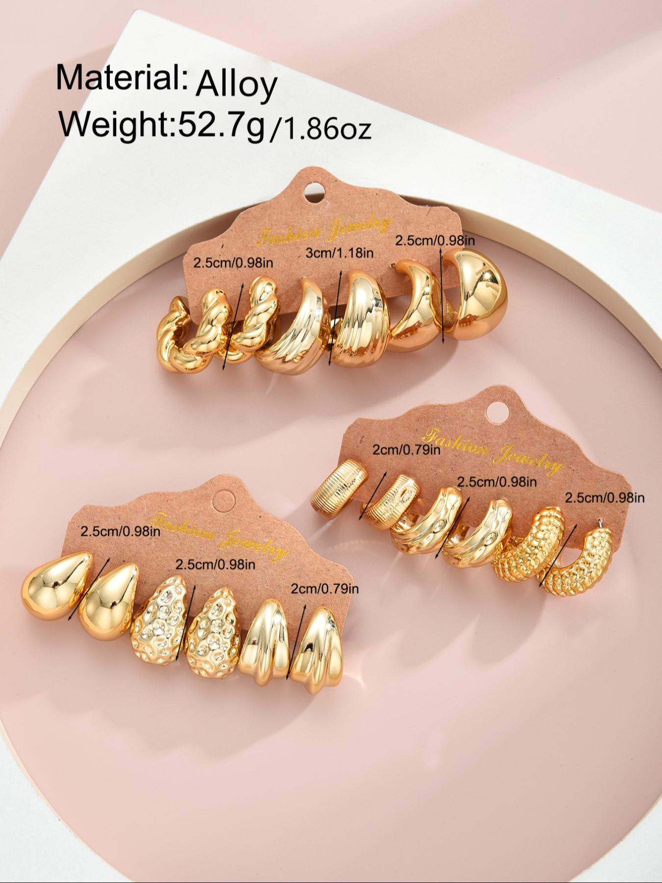 Fashionable 18-36 Piece High Quality Earrings Set for All Seasons, Trendy Stylish Accessories Collection, Perfect for Daily Wear & Special Occasions