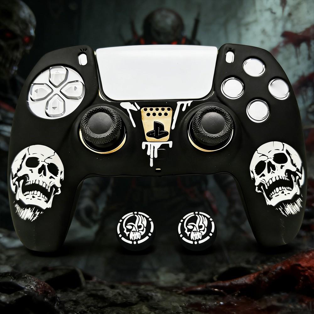 Ps5 Personalized Skull Controller Case, Unique Design Protective Cover for Ps5 Controllers, Durable and Stylish Accessory