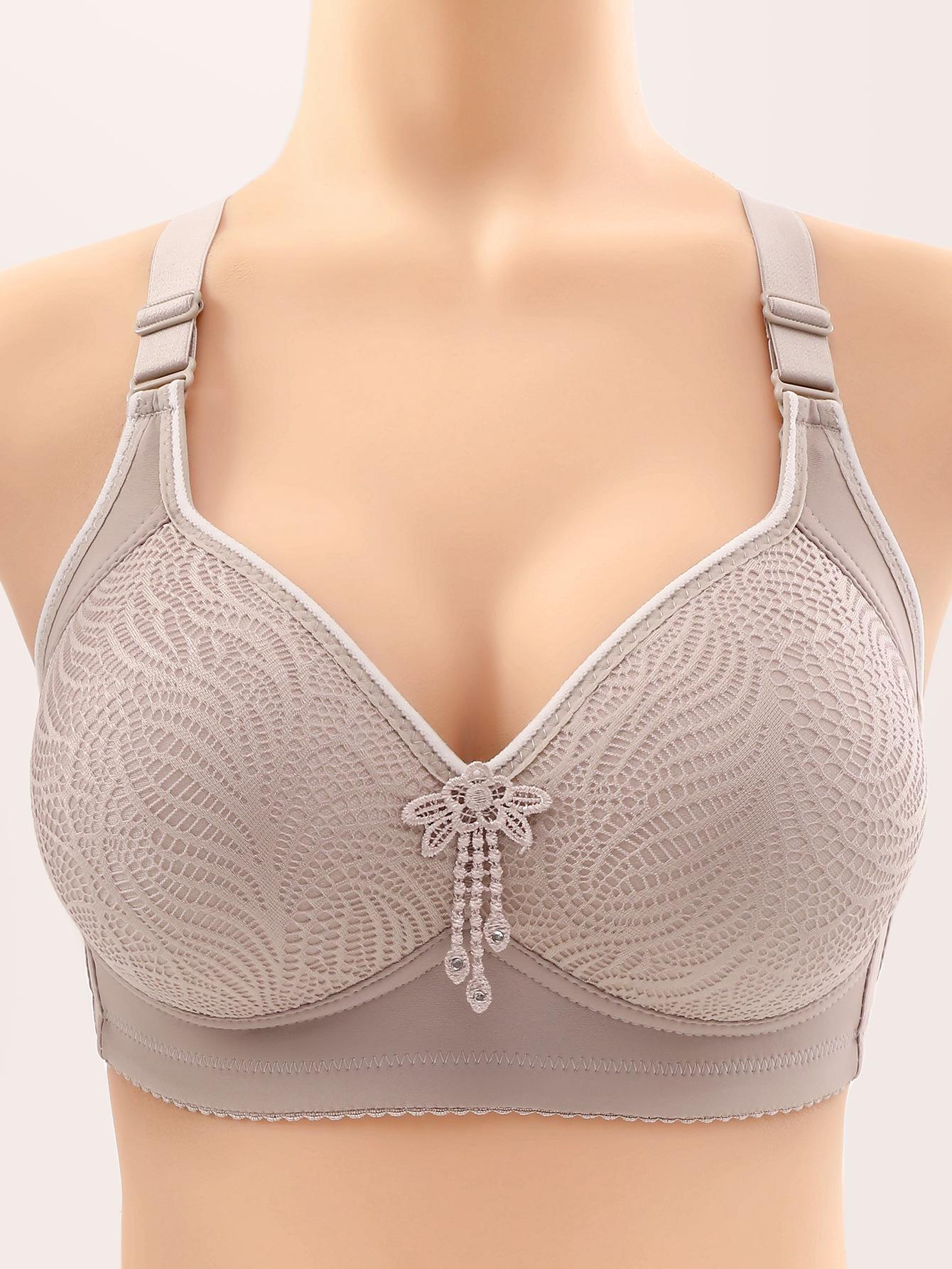 HICLOTH 6-Pack Wireless Push Up Bra Seamless Comfort Fit with Tassel Detail Women's Everyday T-Shirt Lingerie Minimalist Style Basic