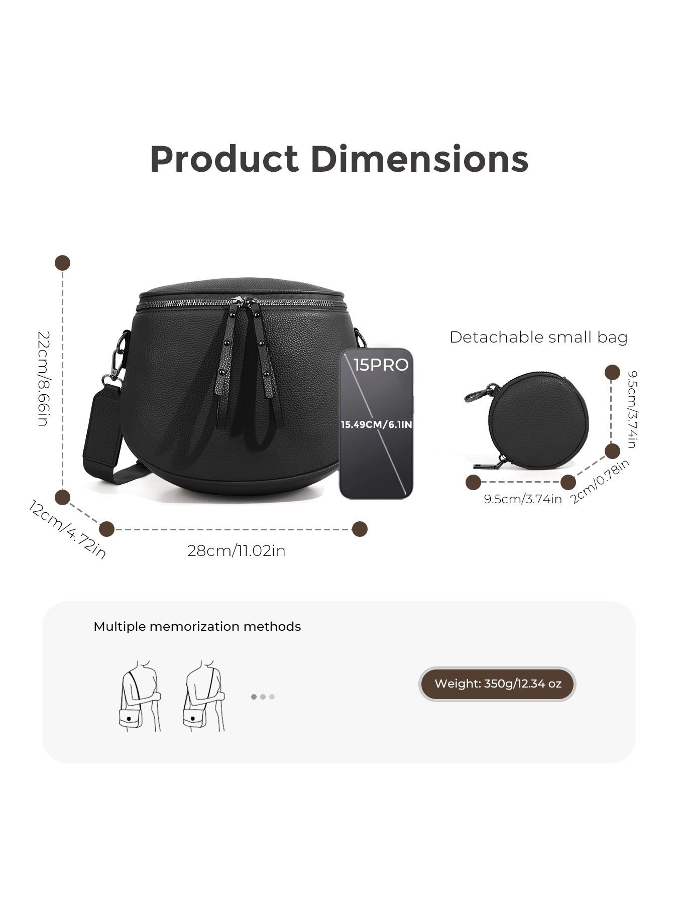 Lychee Texture Large Crossbody Bags for Women, PU Leather Bum Bag with Coin Purse, Stylish Checkered Sling Purse with Adjustable Strap, Lightweight Commuting Shoulder Bag Fanny Packs for Mother Travel Gifts Everyday Use