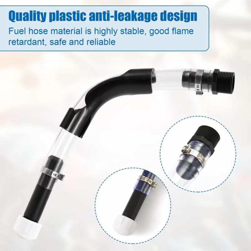 Gas Can Nozzle, Fuel Can Hose with Hose Bend Tool, Racing Plastic Gas Can, Upgrade Filter Design, Trigger Hose, Automotive Vehicle Tool