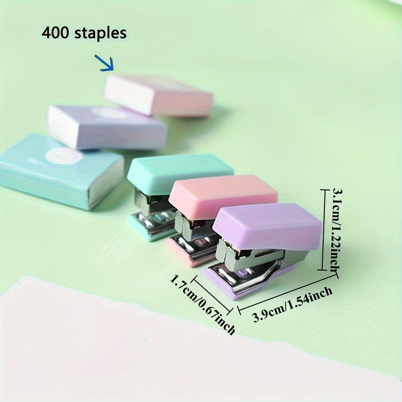 1 set of mini stapler mini school supplies kit mini office supplies kit including mini stapler, staples Girly Office Supplies