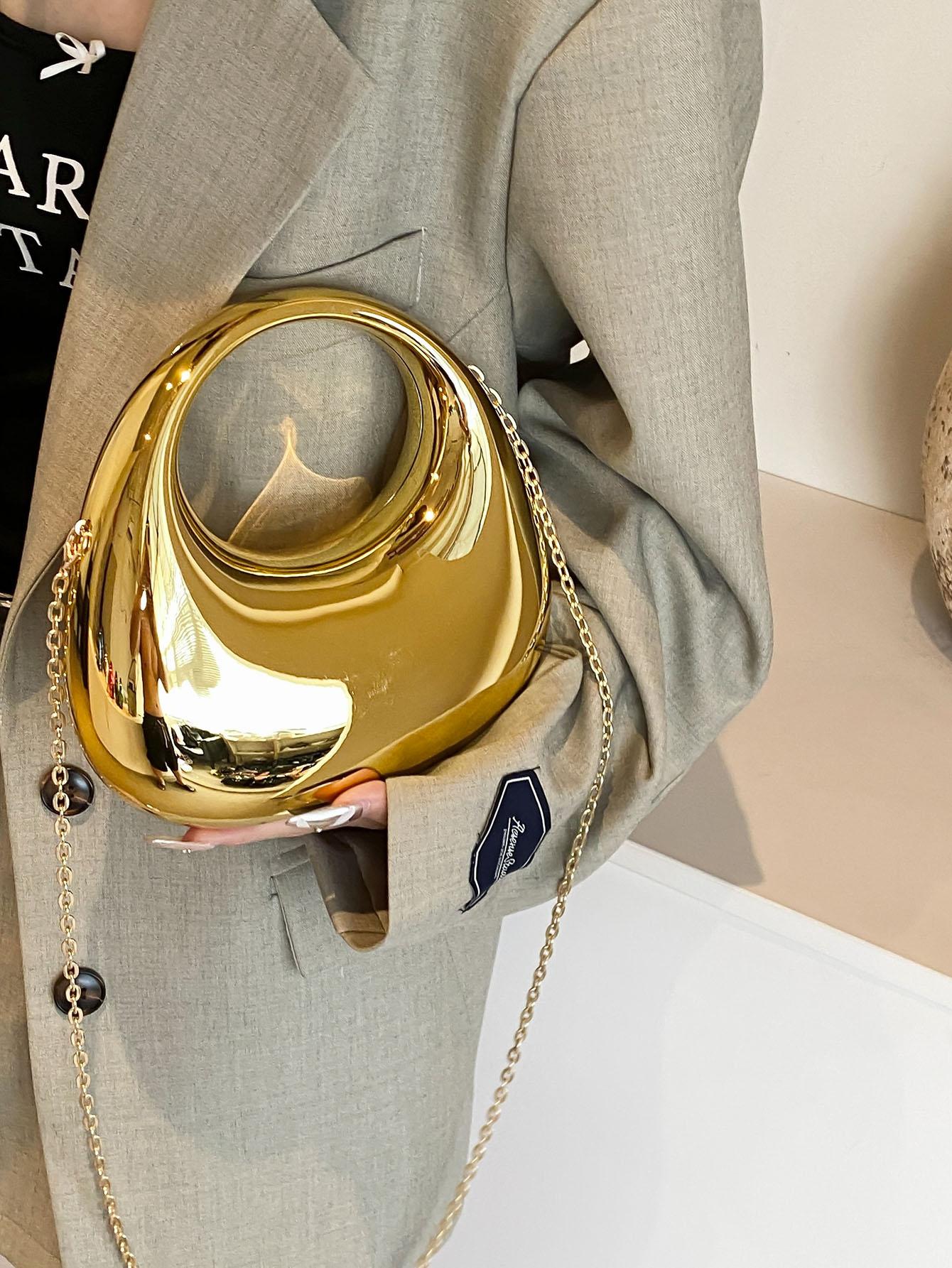 Women's Acrylic Box Bag, Fashionable Lipstick Coin Accessory Organizer Crossbody Bag, Elegant Party Chain Tb Purse