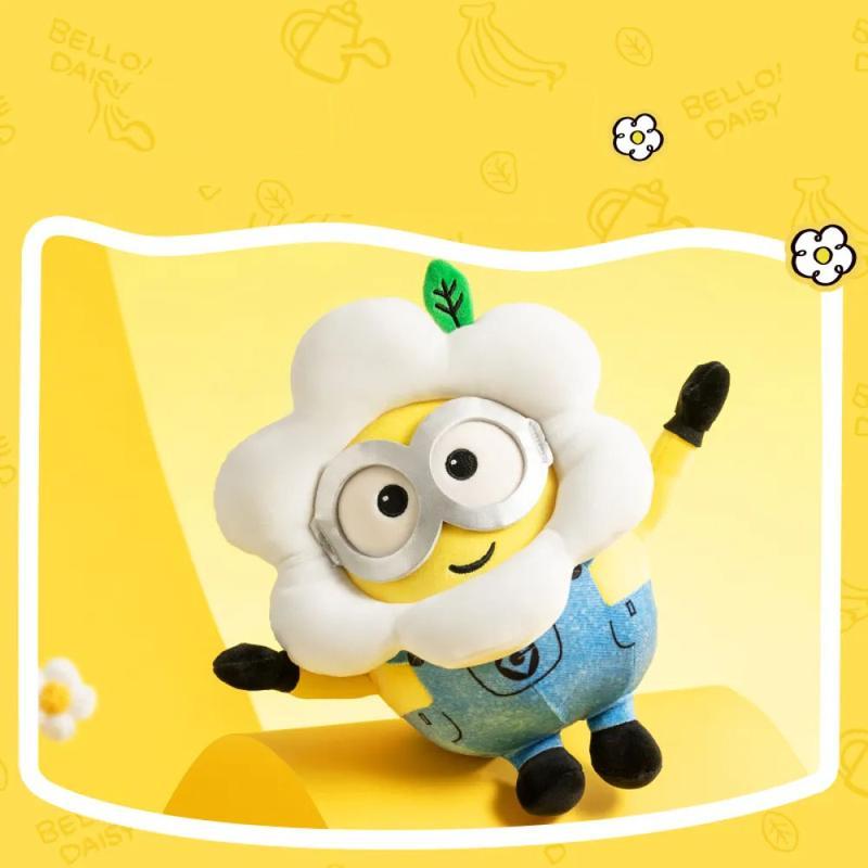 [Holiday  Special]Miniso Bob+Tim Collection 11in. Costume Minions Plush Toy - Adorable and Collectible,Birthday gifts, Festive gifts, School gifts,Bedroom decoration