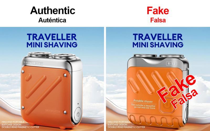 Skyworth Traveller Mini Electric Beard Shaver Upgraded Version Waterproof & Comfortable Double-Ring Magnetic Cutter, Long Lasting for Travel & Daily Use, 2025 New Beard Shaver Fathersdaygift