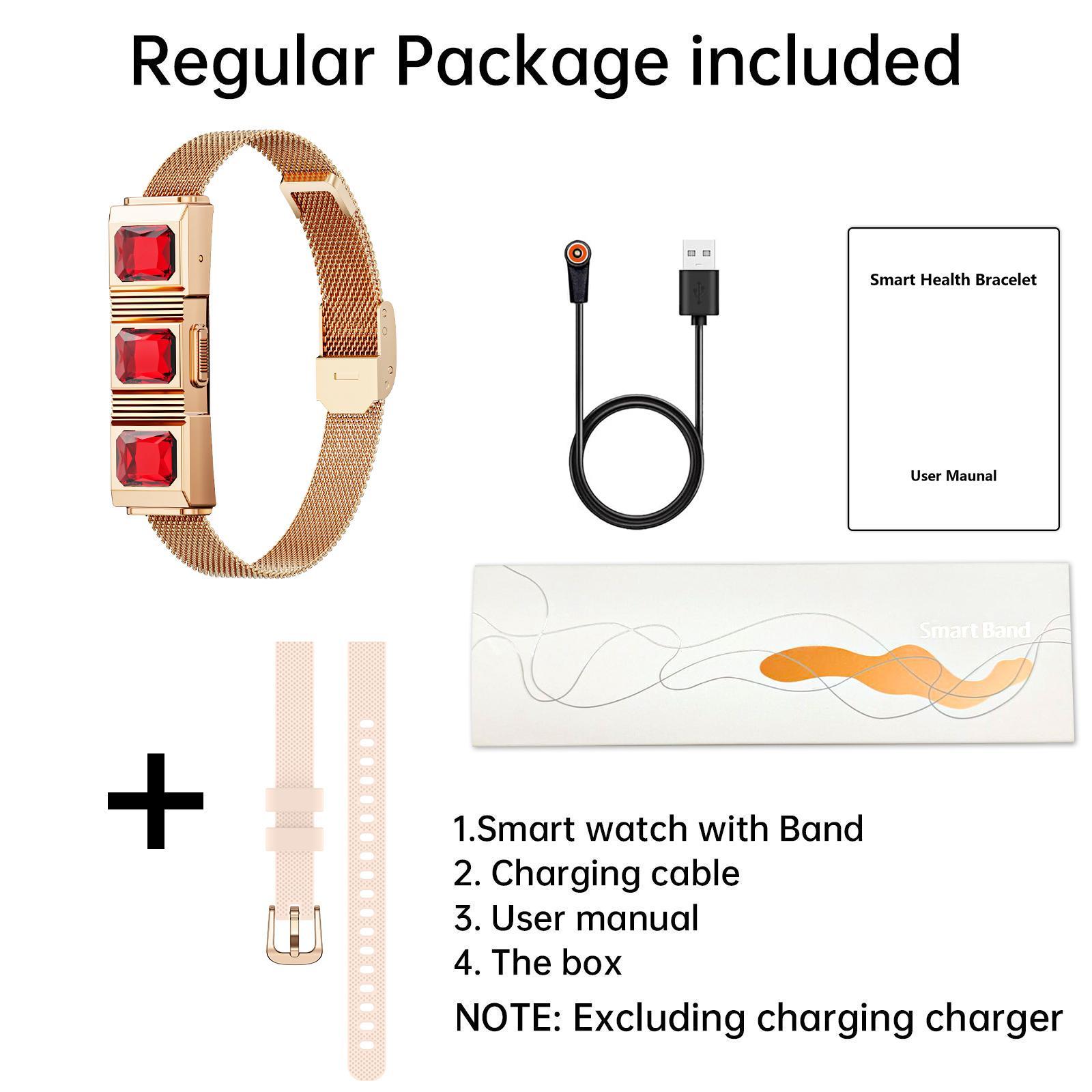 Smart Fitness Tracker Water-Resistant 1 Atm, Pedometer, Multiple Exercise Modes, Bluetooth-compatible, Android Compatible, Ideal Gift for Women