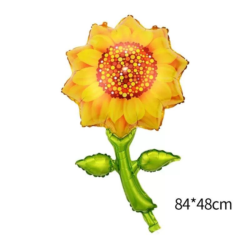 9 Floral Aluminum Foil Balloons for Kids Birthday Party, Outdoor Camping Decor, Wedding Reception, Valentine's Day, Mother's Day, Graduation