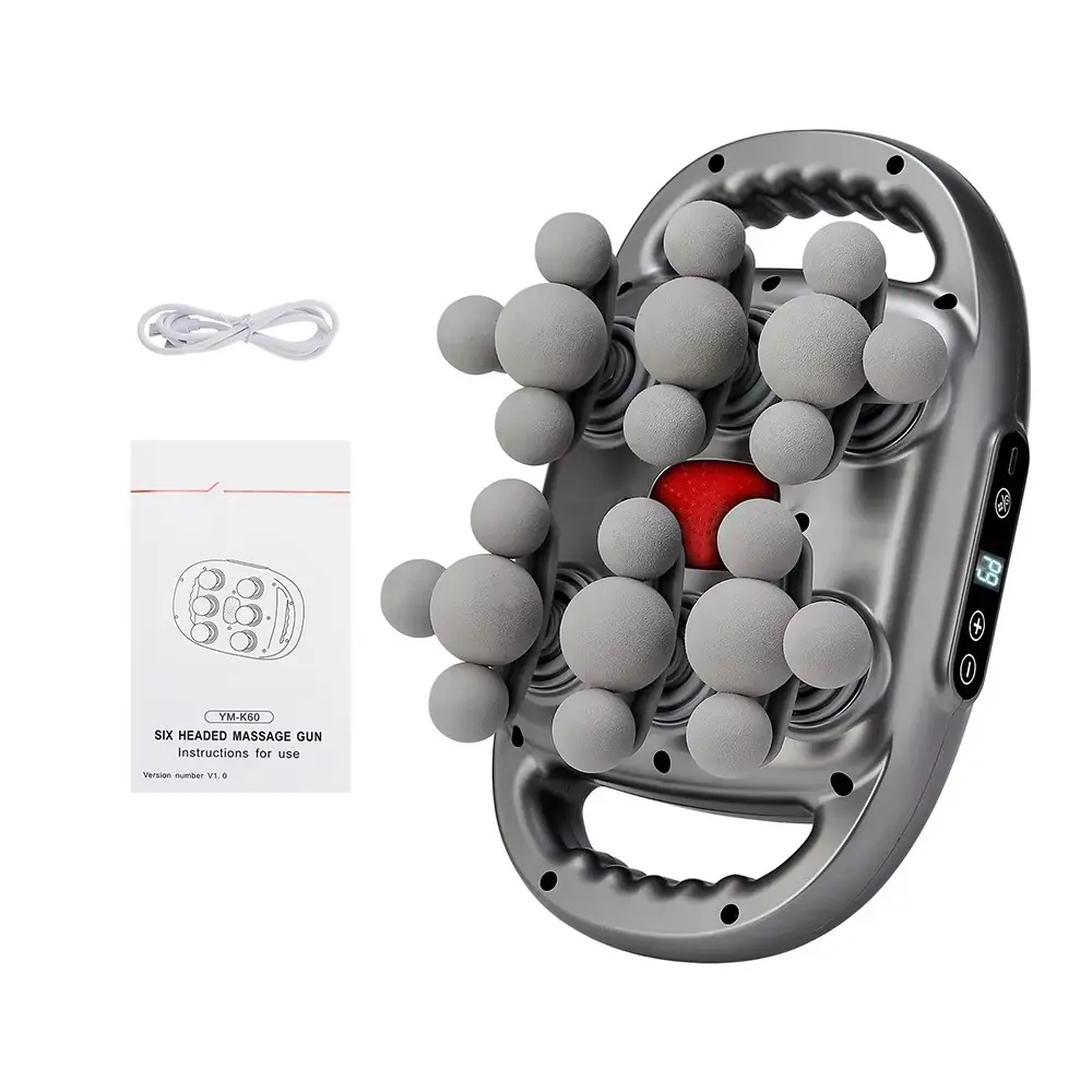 22-Head Fascia Gun, High-Frequency Vibration Body Massage Gun, Back and Waist Massager, Neck Shoulder Massager, Muscle Relaxer