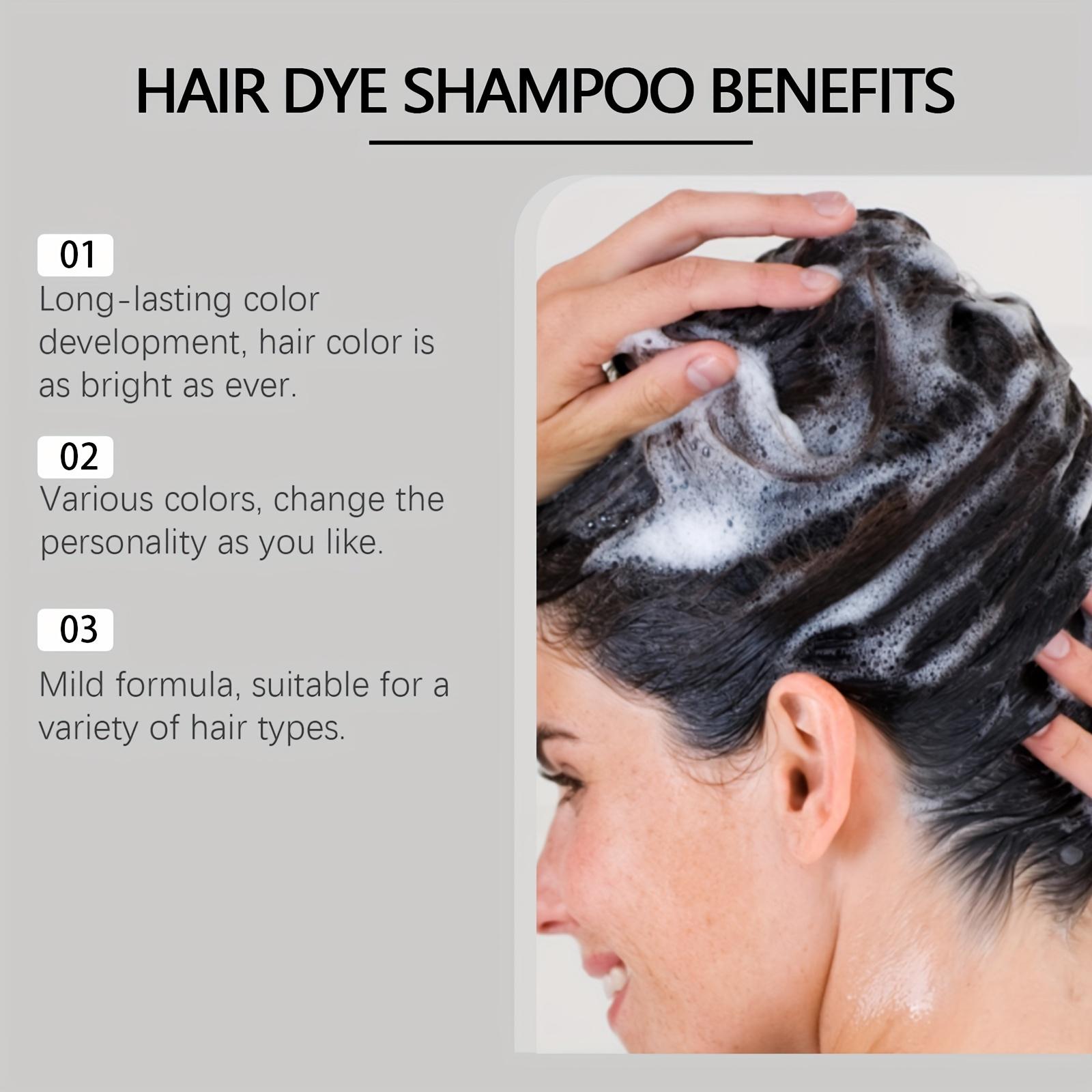 Red, purple, dazzling hair shampoo - gentle formula that does not harm hair quality, moisturizes and softens sensitive scalp, suitable for both men and women, Christmas, Halloween, autumn and winter ideal gifts
