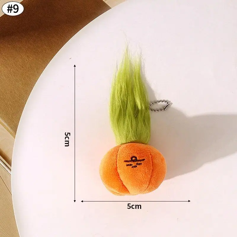Plush Cartoon Fruit And Vegetable Figure Stuffed Plush Decor Birthday Gifts Kawaii Ginger Eggplant Scallions Pendants Room Decor