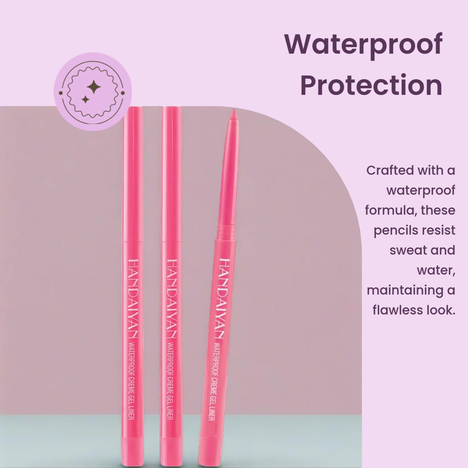 20 Color Eyeliner Pencil Set Quick-Dry Waterproof Long-Lasting Smudgeproof Creme Gel Liner Eye Liner Gel Pen 20 Pieces, Makeup Essential