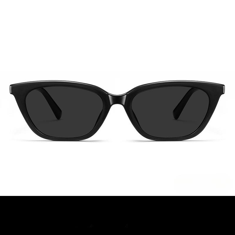 Wang Jiaer the same GM sunglasses men's trendy ruffian handsome retro high sense cat eye sunglasses polarized Internet celebrity small frame