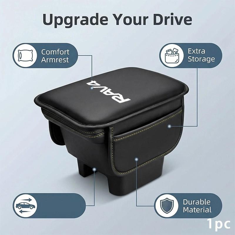 Toyota Rav4 Center Console Protective Pad, Center Console Organizer, Multi-Pocket Storage, PU Leather, Stain-Resistant, Easy Install, for Men and Women