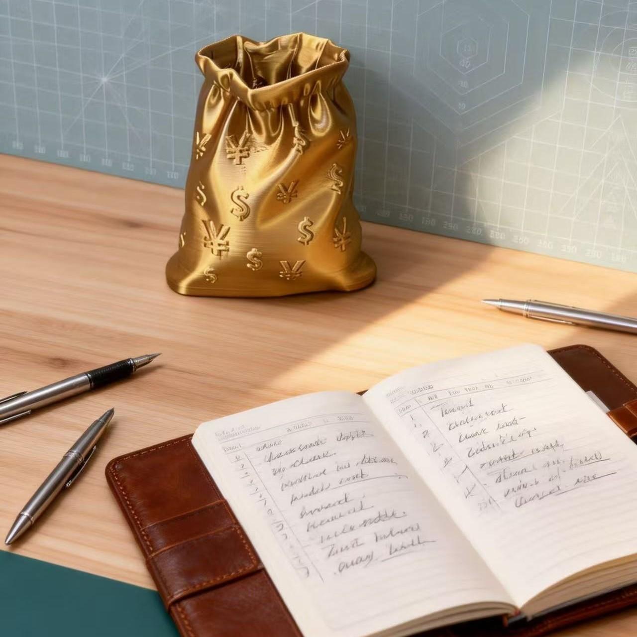 Pen Holder, 3D Printed Storage Organizer, Office Supplies, Living Room Desk Decor, Multifunctional Creative Desktop Accessory, Gift for Students and Friends